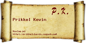 Prikkel Kevin névjegykártya